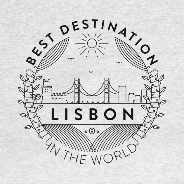 Lisbon Minimal Badge Design by kursatunsal